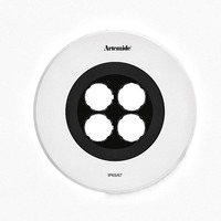 Zapuštěná - AR T42005WFLW00 Ego Flat 150 downlight kruh 38° 3000K hliník IK09 - ARTEMIDE
