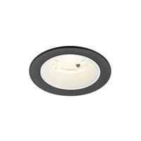 Kruhová - LA 1009470 NUMINOS® S Stropní vestavné svítidlo, 4000 K, 20°, IP20, kulaté, černé / bílé - BIG WHITE (SLV)