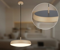 Kruhová - BRI 4048011 NALA závěsné svítidlo anthracit / macchiato LED 14,5W 1800lm 3000K Ø35cm - BRILONER
