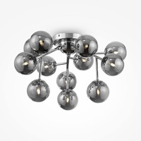 Dekorativní - M MOD545PL-12CH Stropní svítidlo Dallas 12xG9 336W kouřové sklo chrom kov designové - MAYTONI