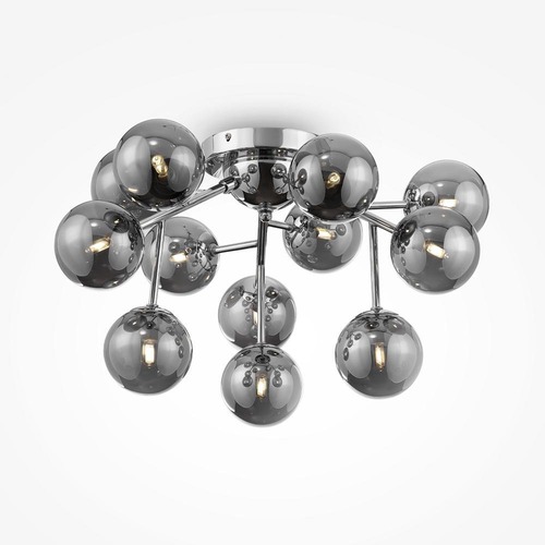 Dekorativní - M MOD545PL-12CH Stropní svítidlo Dallas 12xG9 336W kouřové sklo chrom kov designové - MAYTONI - foto 1