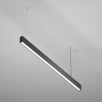 Podélná - M P051PL-36W2.7-6K-B Závěsné svítidlo Basis 2700K 36W teplá bílá černý hliník stmívatelné - MAYTONI
