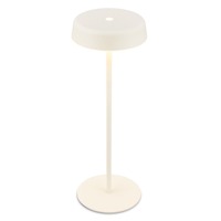 Stolní lampy dekorační - BRILO 7668016 Pala stolní lampička - 2W, 200lm, bezdrátová, LED, dotykový vypínač, stmívatelné, bílá - BRILO