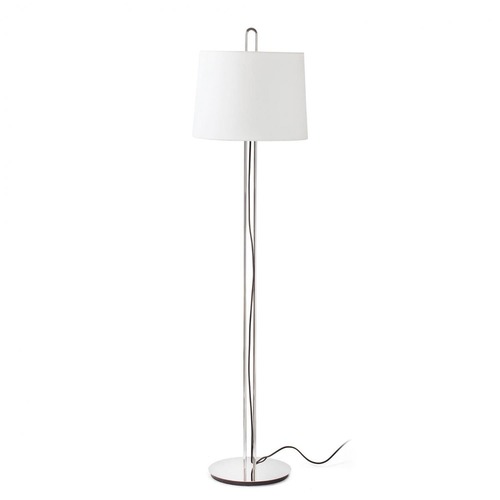 Stojací lampy - FARO 24037-08 MONTREAL chrom/béžová stojací lampa - FARO - foto 1