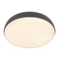 Kruhová - BRILO 3876015 Nikan stropní svítidlo pr.28,5 cm - 22W, 2300lm, LED, stmívatelné, CCT, dálkový ovladač, antracit - BRILO