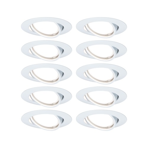 Kruhová - P 93400 Vestavné svítidlo LED Base kruhové max. 10x10W GU10 bílá - PAULMANN - foto 1