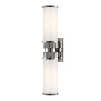 Dekorativní - HVLG 1562-PN-CE Nástěnné svítidlo HARPER mosaz/sklo nikl/opál E27 2x100W - HUDSON VALLEY