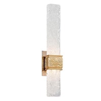 Dekorativní - HVLG 253-12-GL-CE Nástěnné svítidlo FREEZE kov/benátské sklo zlatá/čirá LED 5W 2700K stmívatelné - HUDSON VALLEY (Corbettt)