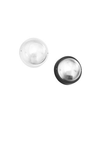 Nástěnná - FAN I-TURTLE-PL-B-NER Nástěnné svítidlo Turtle (černé kulaté hladké sklo) IP54, objímka E27, 18,5 x 10,5 cm - FANEUROPE - foto 1