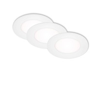 Kruhová - BRI 7125-436 AKCE - 3ks sada LED vestavná svítidla pr. 8,6 cm 3x 3W bílé - BRILONER
