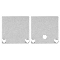 Krytky pro Al profily - SLC S43311 Koncovka pro profil Pro B5/B6 plochý hliník 2x - TLG