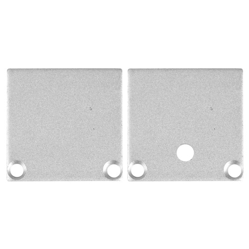 Krytky pro Al profily - SLC S43311 Koncovka pro profil Pro B5/B6 plochý hliník 2x - TLG - foto 1