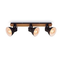 Bodová - BRILO 2742-035 Bodové svítidlo 74 cm 3x E27 40W černá - BRILO