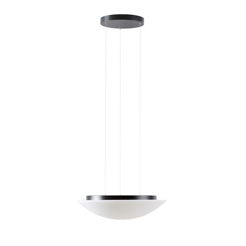 Kruhová - OS AUR67439 AURA LE5 závěsné skleněné svítidlo černá / bílá IP40 3000 K 34W LED - OSMONT - foto 1