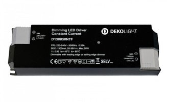 Stabilizovaný proud - IMPR 862211 AKCE - Deko-Light napájení BASIC, DIM, CC, D130050NTF/50W konstantní proud 1050 mA IP20 stmívatelné 20-39V DC 25,00-50,00 W - LIGHT IMPRESSIONS