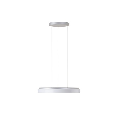 Kruhová - OS COR72816 CORVUS LE2 závěsné plastové svítidlo stříbrná / bílá IP40 4000 K 46W LED - OSMONT - foto 1