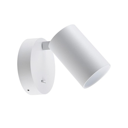 Bodová - IMPR 341333 Deko-Light nástěnné přisazené svítidlo Can Tilt kulaté, 1x 7,5 W GU10, bílá - foto 1