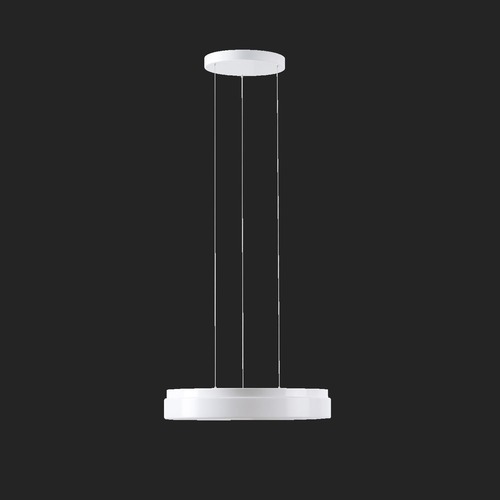Kruhová - OS DEL68017 DELIA LE2 závěsné plastové svítidlo bílá IP40 3000 K 27W LED DALI (původní kód OS 68017) - OSMONT - foto 1