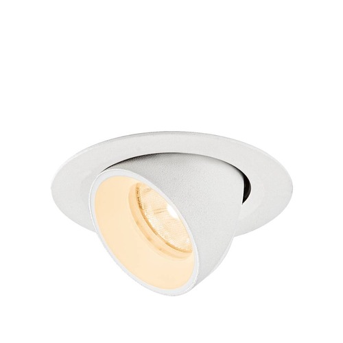 Kruhová - LA 1010036 NUMINOS® GIMBLE XS Stropní vestavné svítidlo, 2700 K, 20°, IP20, kulaté, bílá - BIG WHITE (SLV) - foto 1