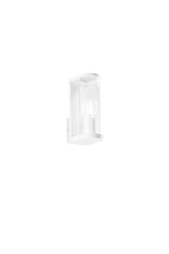 Nástěnná - FAN I-ROSEN-AP-BCO Nástěnné svítidlo Rosen (bílá + sklo) hliník + sklo, 1 x E27, IP44, 119 x 83 x 222 mm - FANEUROPE - foto 1