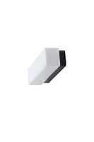 Hranatá - OS FLO67779 FLORA 2 stropní/nástěnné skleněné svítidlo černá / bílá IP43 4000 K 8W LED - OSMONT