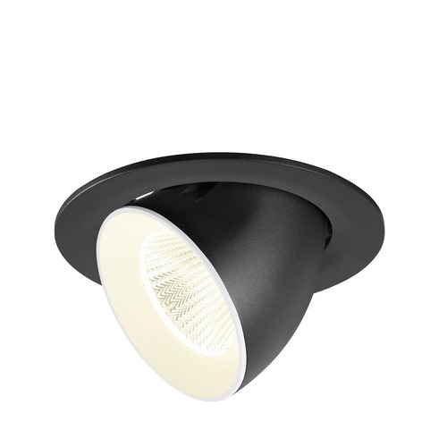 Kruhová - LA 1009743 NUMINOS® GIMBLE L Stropní vestavné svítidlo, 4000 K, 40°, IP20, kulaté, černé / bílé - BIG WHITE (SLV) - foto 1