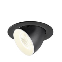 Kruhová - LA 1009743 NUMINOS® GIMBLE L Stropní vestavné svítidlo, 4000 K, 40°, IP20, kulaté, černé / bílé - BIG WHITE (SLV)