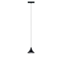 Lištové INTEC 48V - FAN DAVINCI-S15C Závěsné svítidlo systému 48 V - Davinci Cymbal, černé, LED, 8 W, 780 lm, 3000 K, 15 x 150cm - FANEUROPE