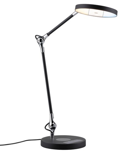 Stolní lampy pracovní - P 78010 LED stolní lampa na psací stůl Numis CCT 11W černá - PAULMANN - foto 1