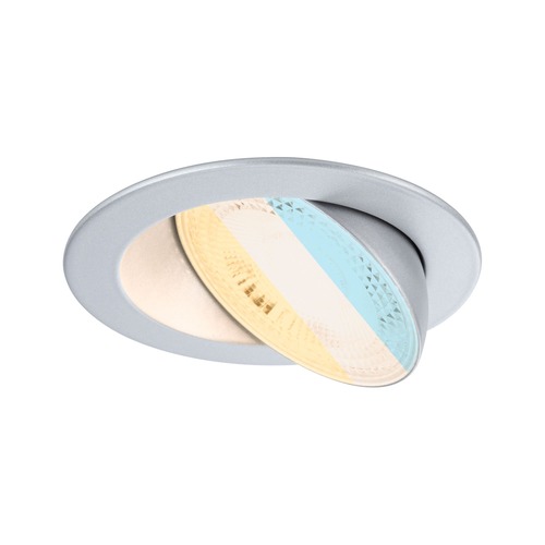 Kruhová - P 92255 LED vestavné svítidlo White Select Aumus spot kruhové 105mm 90° 5W 230V stmívatelné 2700 - 6500K matný chrom - PAULMANN - foto 1