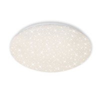 Kruhová - BRILO 3367-216 LED stropní svítidlo hvězdné nebe, CCT, noční světlo, dálkový ovladač, stmívatelné, bílé - BRILO