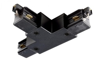 Lišty a příslušenství - IMPR 720023 Deko-Light 1-fázový kolejnicový systém, D One T-spojka, pravé-pravé-levé, 220-240V černá RAL 9011 121 mm - LIGHT IMPRESSIONS