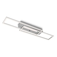 Hranatá - BRILO 3546-018 LED stropní svítidlo, 82,7 cm, 40 W, 4400 lm, hliník - BRILO