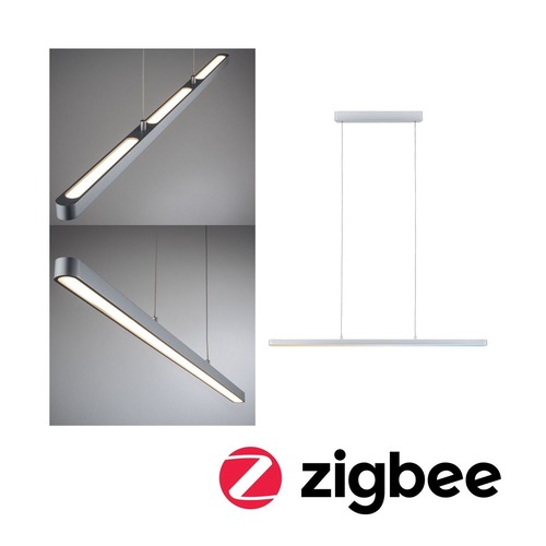 Podélná - P 79886 LED závěsné svítidlo Lento měnitelná bílá 3x13,5W matný chrom stmívatelné - PAULMANN - foto 1