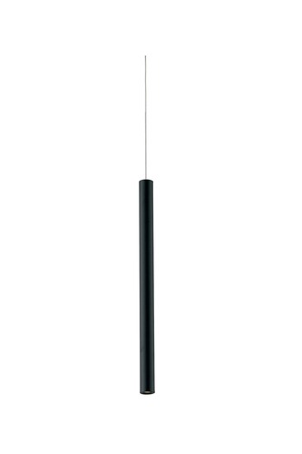 Lišty a příslušenství EUTRAC - FAN LED-OBOE-SM NERO Závěsné svítidlo 3‑fázový systém LED BINARIO OBOE černá hliník 3,5 W 240 lm 4000 K 150 x 2,5 cm - FANEUROPE - foto 1