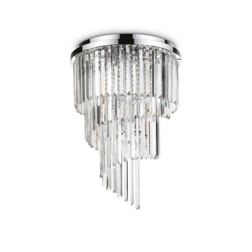 Dekorativní - ILUX 168937 Stropní svítidlo Ideal Lux Carlton PL12 cromo 138937 50cm chromové E14 12x40W - IDEALLUX - foto 1