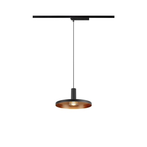 Svítidla - LA 1010800 LALU® SET 1~ závěsné svítidlo, LED základna, PLATE 22, PHASE, délka závěsu 200 cm, 2700/3000K, 40°, černá - BIG WHITE (SLV) - foto 1