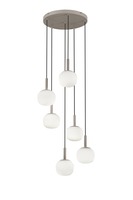 Vícečetná - FAN I-ERIS-S6 Závěsné svítidlo Eris bílá + hnědá, 6 x E14, 51 x 200 cm - FANEUROPE