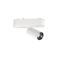 Lištové Magnetic BERNINI - FAN BERNINI-FANS-5-BCO Systém 48 V – LED svítidlo na liště Bernini, 48 V, bílé, hliník/plast, 5 W, 640 lm, CCT, 11,45 x 9,47 x 3,1 cm - FANEUROPE