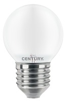 E27 - CEN INSH1G-042730 LED FILAMENT MINI GLOBE SATEN 4W E27 3000K 470Lm 360d 45x72mm IP20  - CENTURY