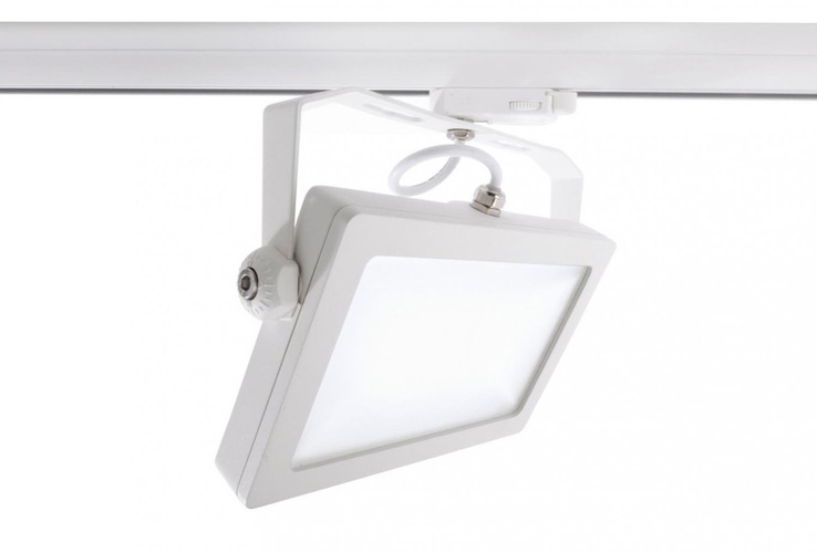 Svítidla - IMPR 707140 Deko-Light kolejnicový systém 3-fázový 230V Flood SMD, 30 W, 4000 K, bílá 220-240V AC/50-60Hz 30,00 W 4000 K bílá RAL 9016 261 mm - foto 1