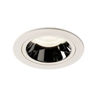 Kruhová - LA 1003906 NUMINOS® DL M vnitřní LED zápustné stropní svítidlo bílá/chrom 4000 K 40° včetně listových pružin - BIG WHITE (SLV)