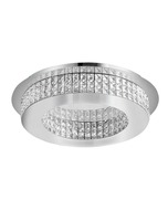 Dekorativní - NV 9361084 Stropní svítidlo ZEFFARI chromovaný hliník a K9 křišťál LED 40W 230V 4000K IP20 - NOVA LUCE