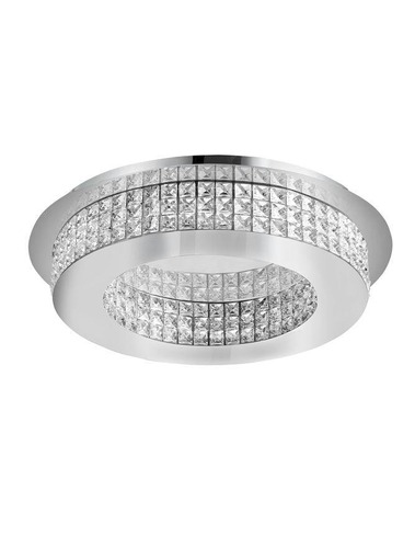 Dekorativní - NV 9361084 Stropní svítidlo ZEFFARI chromovaný hliník a K9 křišťál LED 40W 230V 4000K IP20 - NOVA LUCE - foto 1