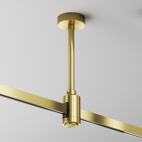 Lištové Magnetic Maytoni Flarity - M TRA156C-SL1-BS Stropní upevnění krátké 138 mm mosaz hliník pro magnetickou lištu 24 V Flarity - MAYTONI - foto 1