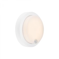 Nástěnná - BRILO 3765016 nabíjecí LED svítidlo s pohybovým a soumrakovým senzorem, 17 cm, 4W, 700lm, bílé - BRILO