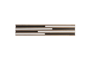 Dekorativní - FAN LED-KUMA-RT80-NER Stropní LED svítidlo Kuma (černá, dřevo) 24 W, CCT 2700 / 3200 / 4000 K, 80 x 15 x 5,2 cm - FANEUROPE