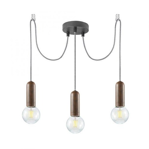 Vícečetná - LD 14776-48 TURN ME Závěsné svítidlo, 3-ramenné, barva rzi, moderní vintage - LEUCHTEN DIREKT / JUST LIGHT - foto 1