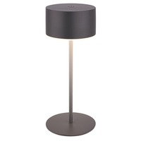 Stolní lampy dekorační - BRILO 7629015 Kira stolní lampička - 3W, 200lm, bezdrátová, LED, dotykový vypínač, stmívatelné, antracit - BRILO