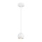 Subtilní - LA 1008173 LIGHT EYE® 90 závěsné svítidlo, GU10, délka závěsu 150cm, 1x max. 6W, matně bílá - BIG WHITE (SLV)